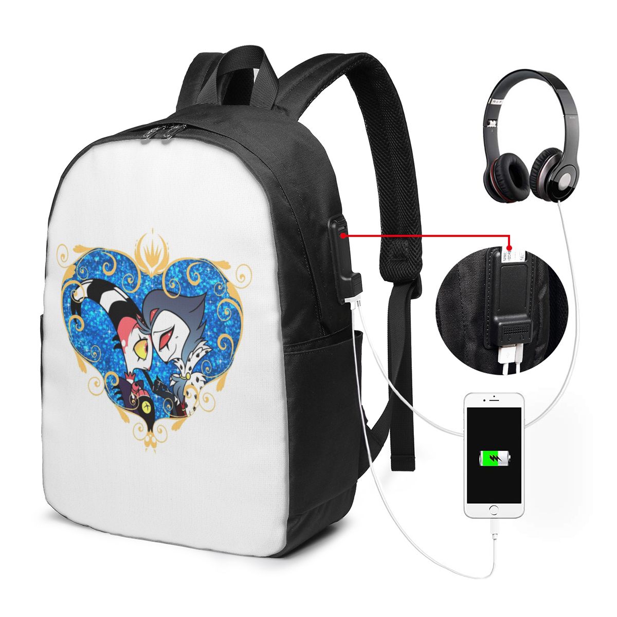 Mochila Helluva Boss Stolas y  - Laptop Bag reseña y precio