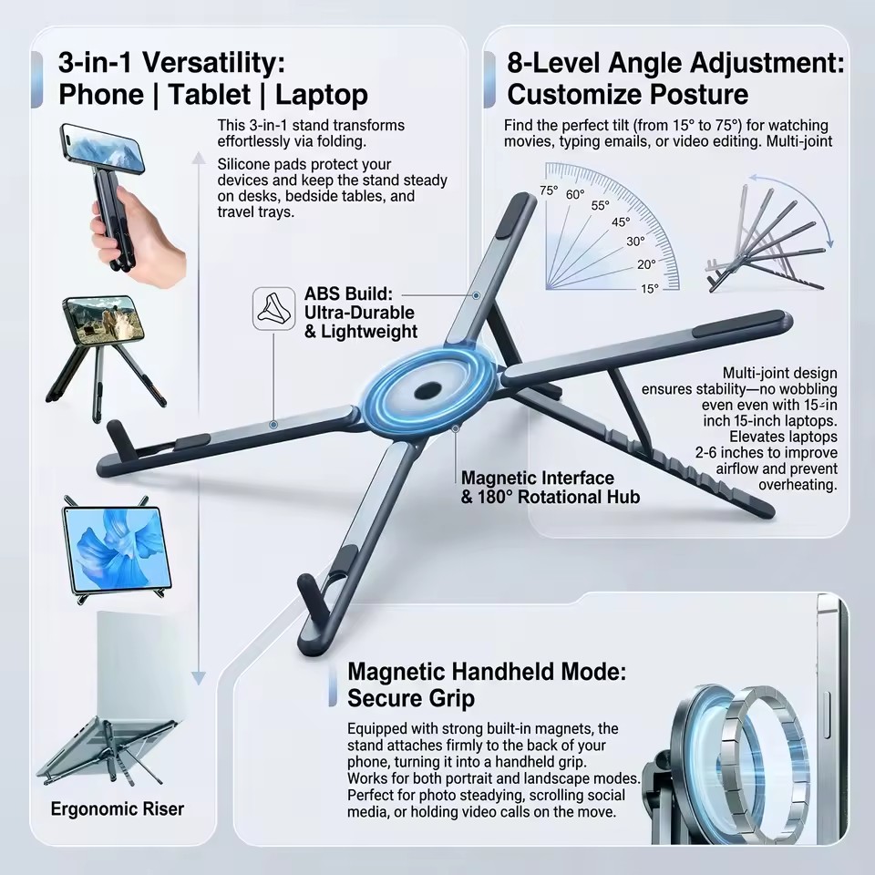 Soporte Magnético Portátil par - Laptop Stand reseña y precio
