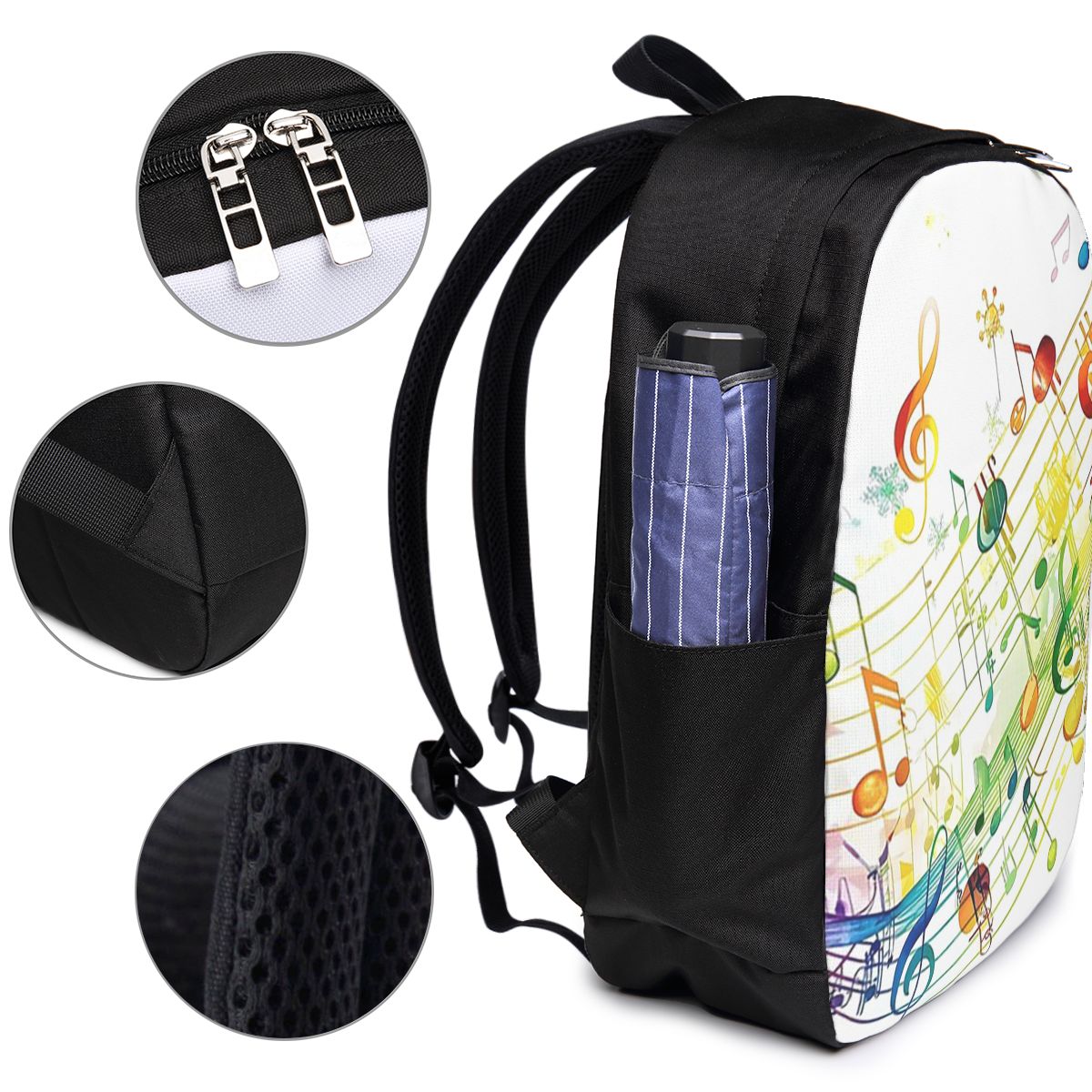 Mochila con diseño de teclas d - Laptop Bag reseña y precio