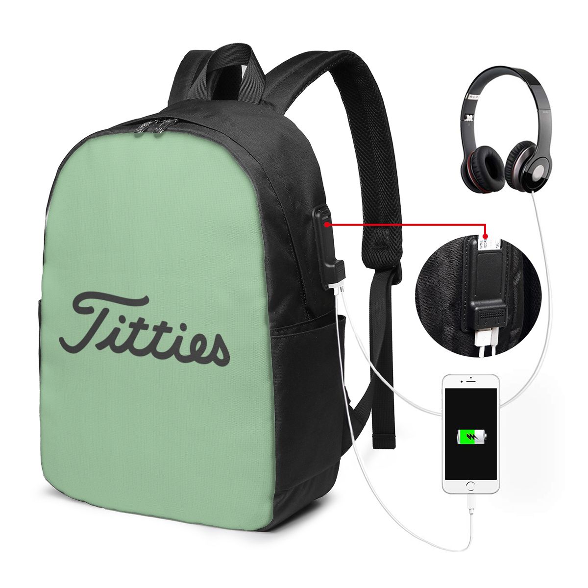 Mochila Titties Golf Ball, bol - Laptop Bag reseña y precio